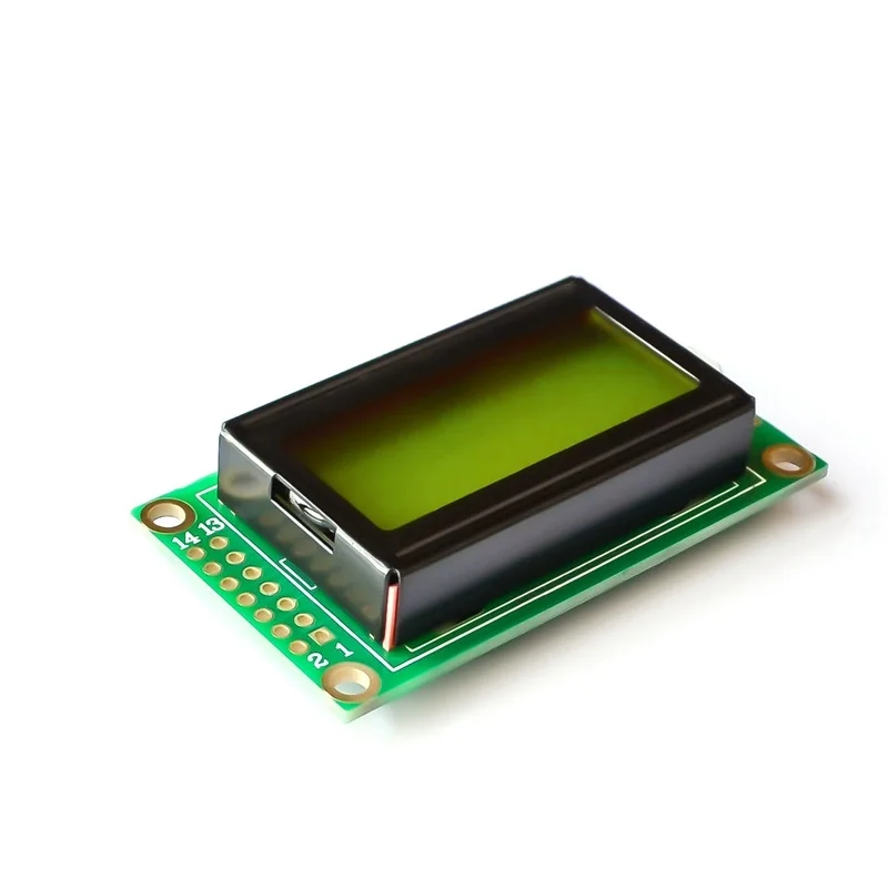 0802A символьный ЖК-дисплей 8*2 желтый зеленый модуль ЖК-экрана для Arduino | Электронные