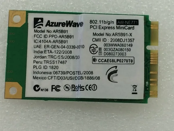 SSEA   Atheros AR9281 AR5B91 MINI PCI-E Wlan Wi-Fi   300 /