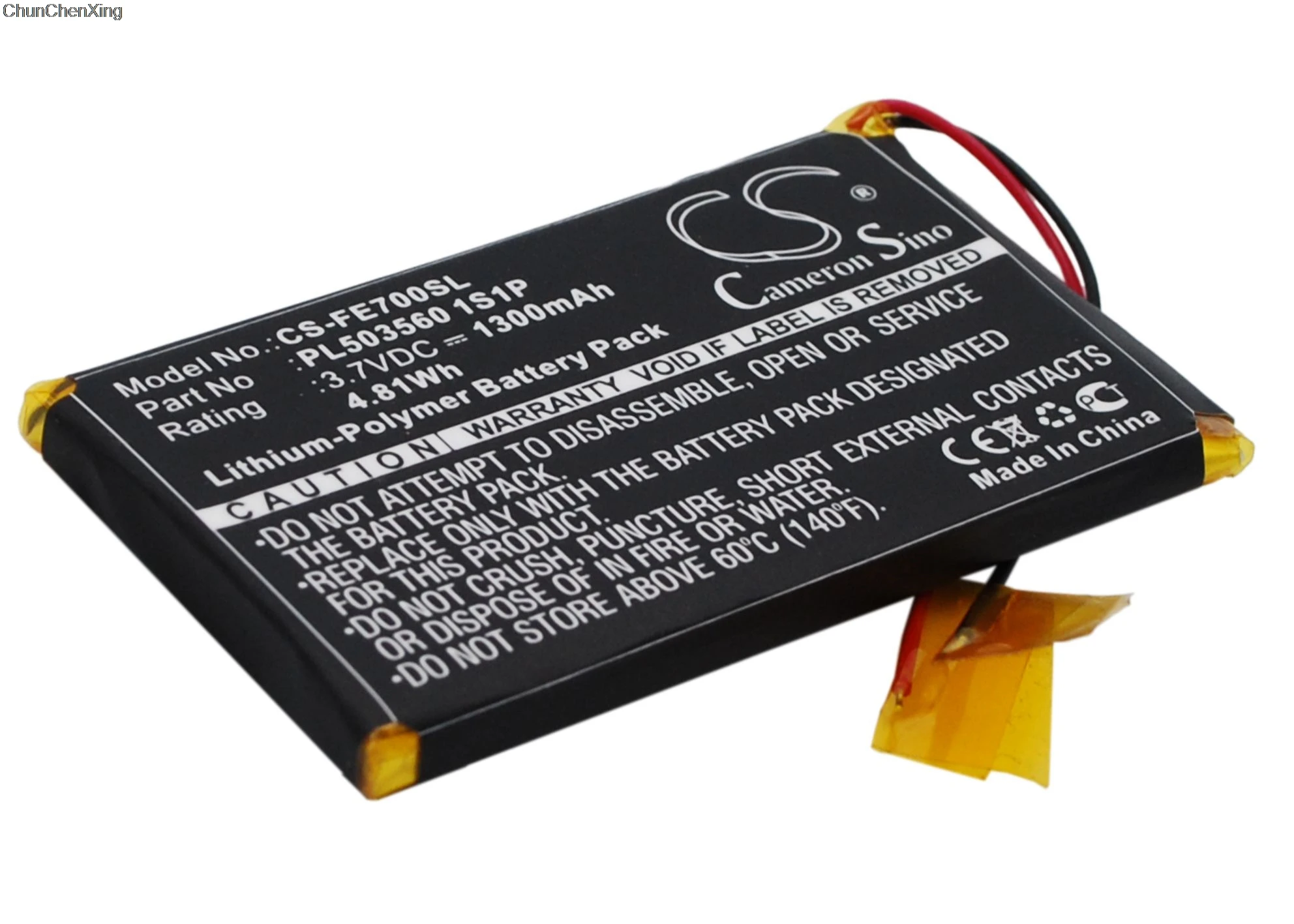 Аккумулятор Cameron Sino PL503560 1S1P для Fiio EO7K 1300 мАч|Цифровые аккумуляторы| |