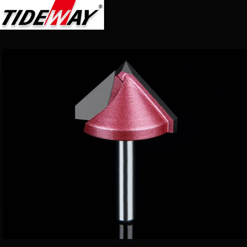 Tideway 1 шт. 6 мм хвостовик V бит ЧПУ 3D фрезы для дерева твёрдый карбид-вольфрамовый 60 90 120 150 Deg для обработки дерева и ДСП фреза