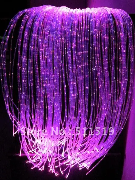 Комплект для занавесок из оптического волокна светящийся на боку 12 В 100 шт. длина 1