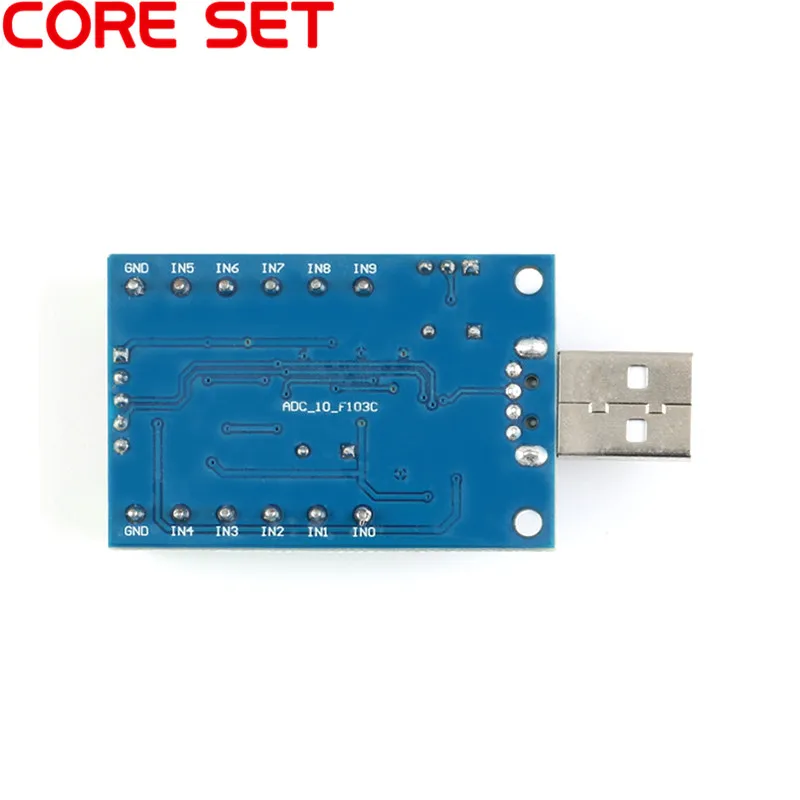 10 каналов 12 бит AD выборки сбора данных STM32 коммуникационная плата интерфейса UART ADC модуль STM32F103C8T6 USB интерфейс