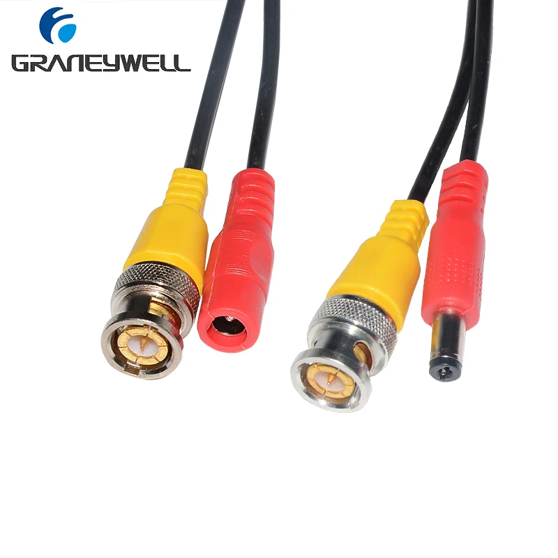 BNC Video Power Siamese Cable 65ft 18m for Analog AHD CVI CCTV Surveillance Camera DVR Kit | Безопасность и защита