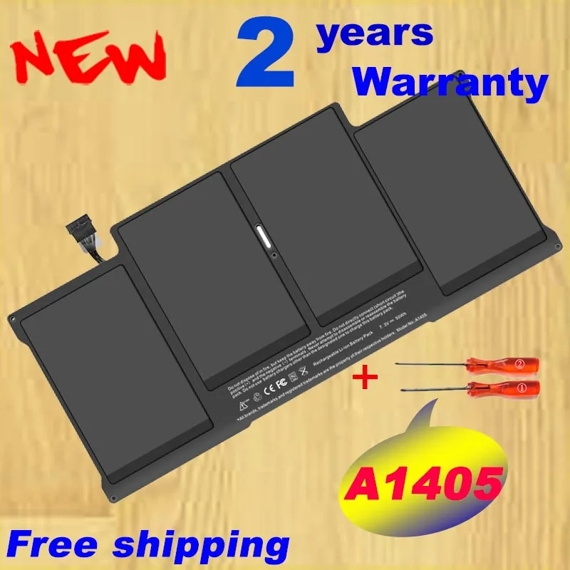 50wh 7.3v for A1405 Battery for Apple Macbook Air 13" A1369 2011 020-7379-A 2ICP4/68/111-2 Free shipping