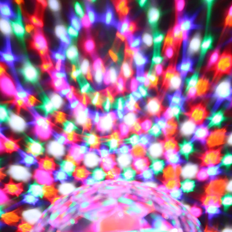 Новый 18 Вт RGB LED 6-КАНАЛЬНЫЙ Кристалл Magic Ball Световой эффект Дискотека DJ Освещение