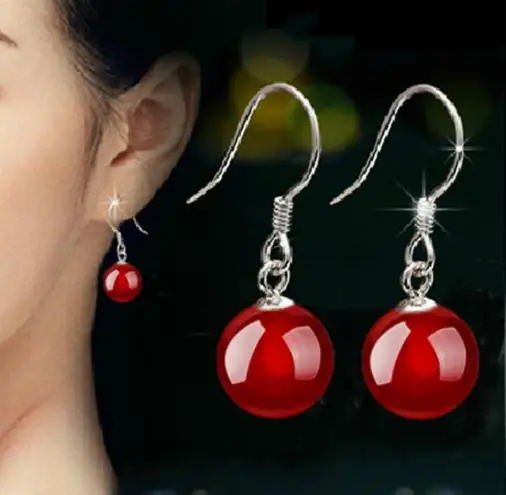 Свадебные Женские Висячие серьги YYW ювелирные изделия висячие круглые шарики