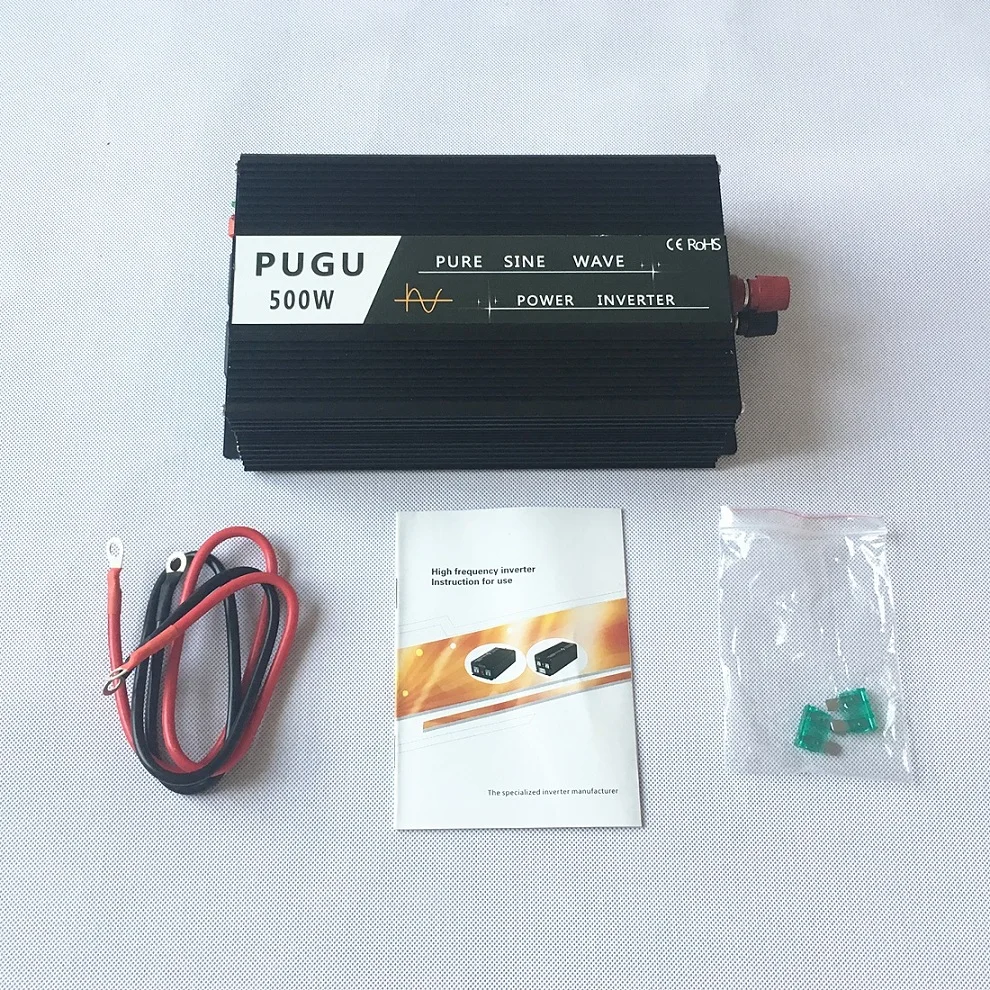 Автомобильный инвертор полная мощность 500 Вт пиковая 1000 чистая Синусоидальная