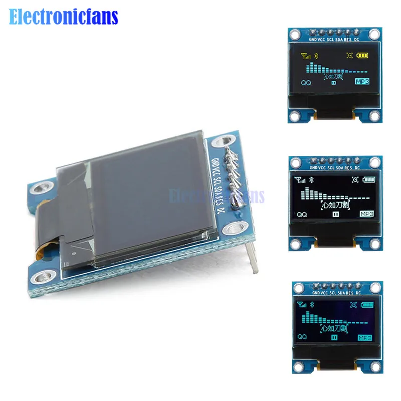Белый/синий/желтый синий 0 96 дюймов 12864 128*64 6Pin IIC I2C SPI интерфейс OLED LCD цифровой
