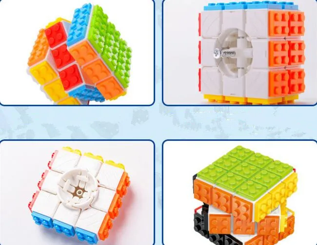 Hot Sale Super Cool 3x3x3 Magic Cube Building Blocks Bricks Base Toys 2 IN 1 Compatible with Legoed for Children Education Toy | Игрушки и