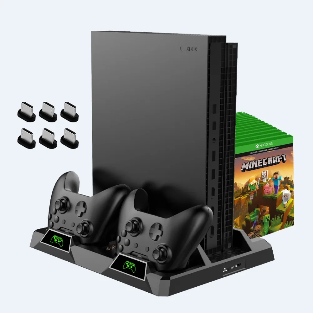 OIVO двойной контроллер зарядная станция для Xbox ONE S X игры зарядная док-станция охлаждающая вертикальная подставка зарядное устройство для Xbox ONE/S/X консоли