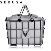 SEKUSA вечерние женские сумки, модные женские свадебные клатчи, вечерние сумочки на цепочке, сумки на плечо для ужина, кошельки