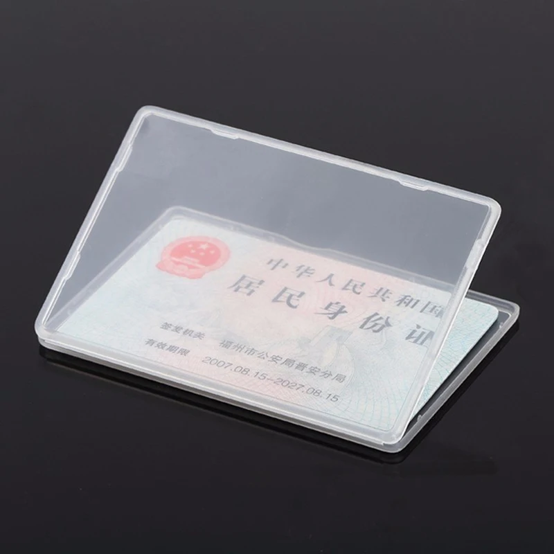 50 шт. чехол для подарочной карты тонкий прозрачный ID держатель карт пластиковая