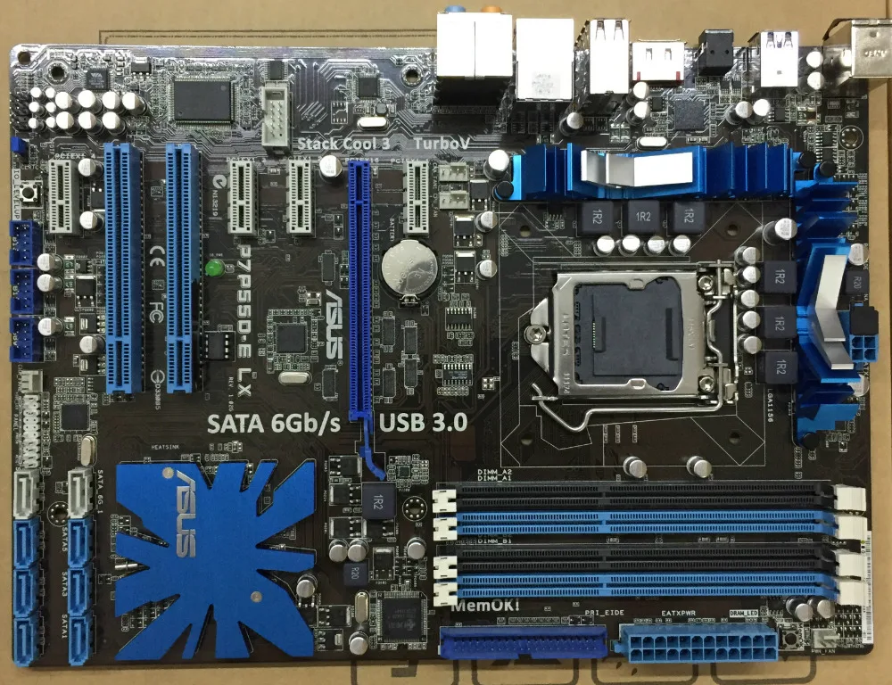 Оригинальная материнская плата ASUS P7P55D E LX LGA1156 DDR3 P55 настольная плата|desktop