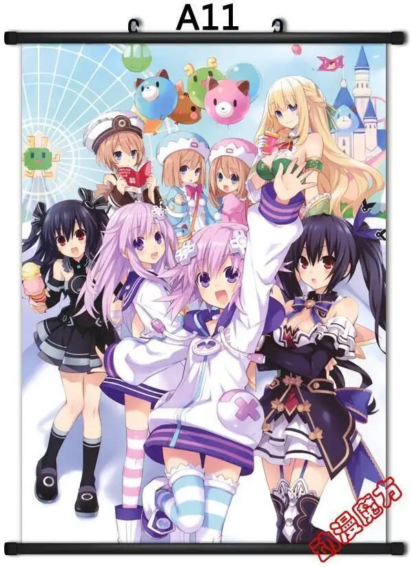 Аниме постер Нептун Hyperdimension Neptunia домашний Декор настенный прокрутка