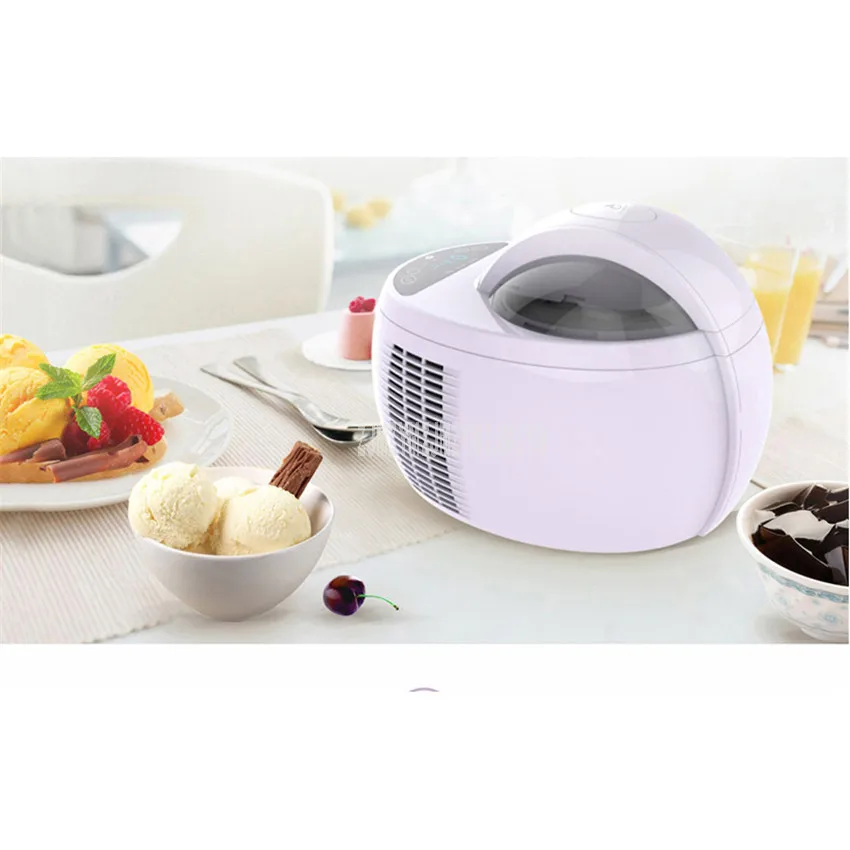 

220V 1000ml Capacity Mini Ice Cream Machine Household Home Full Automatic Intelligent Soft Ice Cream Maker Machine ICM-1000B
