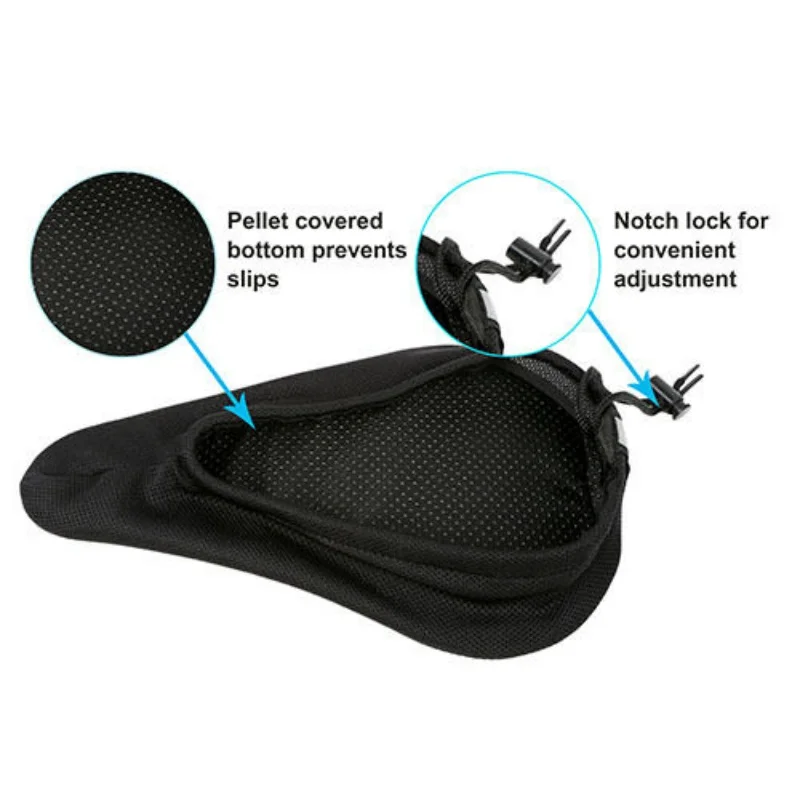 

3D Silicone Gel Pad Bike Bicycle Saddle Covers Soft Thick Cycling Seat Cushion Thickened mountain bike saddle seat Extra comfort