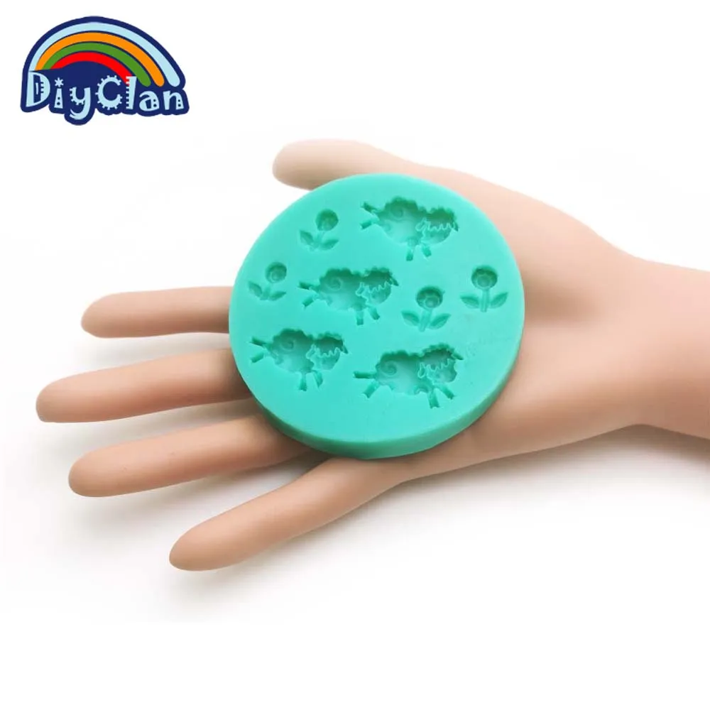 Силиконовая форма для шоколада и помадки с 3 цветами 4 ножниц украшения тортов