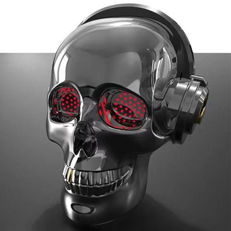 Череп головы bluetooth динамик светильник беспроводной сабвуфер аудио AUX TF карты музыкальный плеер стерео MP3 мобильного телефона компьютерные колонки
