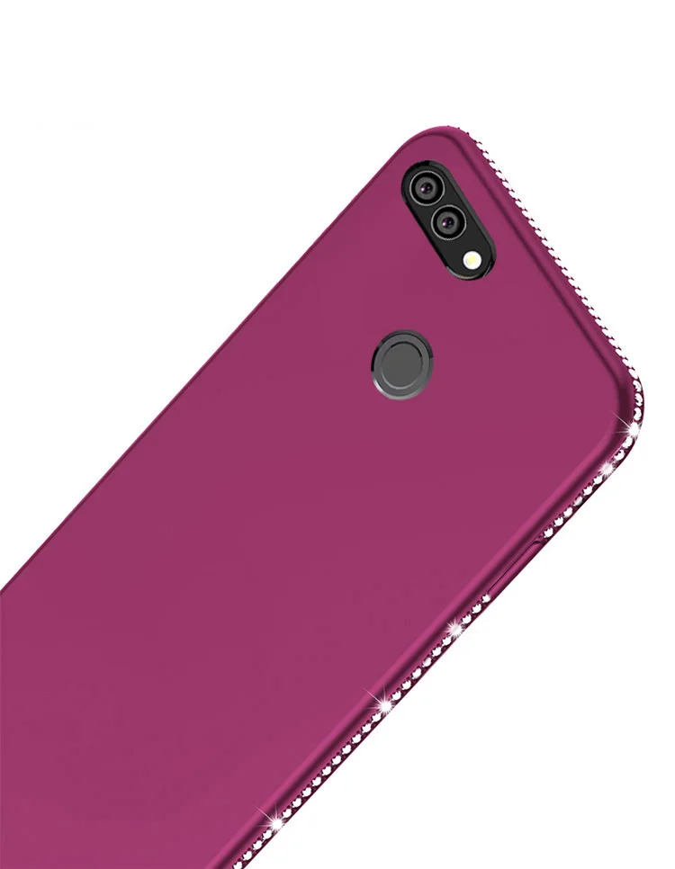 For Huawei Y9 2018 Case Cover Shiny Diamond Soft Phone Cases Enjoy 8 Plus |