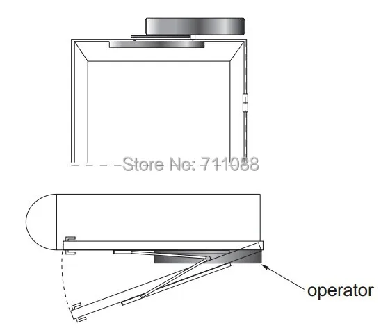 Дверной автомат Dooren (новое поступление) с функцией push &amp go открывалка для