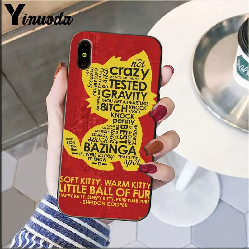 Yinuoda Bazinga The Big Bang Theory ТВ шоу Coque Оболочка Чехол для телефона для iPhone 5 5Sx 6 7 7plus 8 8Plus X XS MAX XR