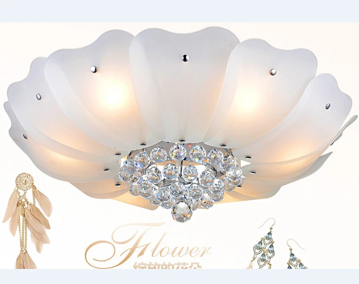 Хрустальные светодиодные потолочные светильники современный модный дизайн