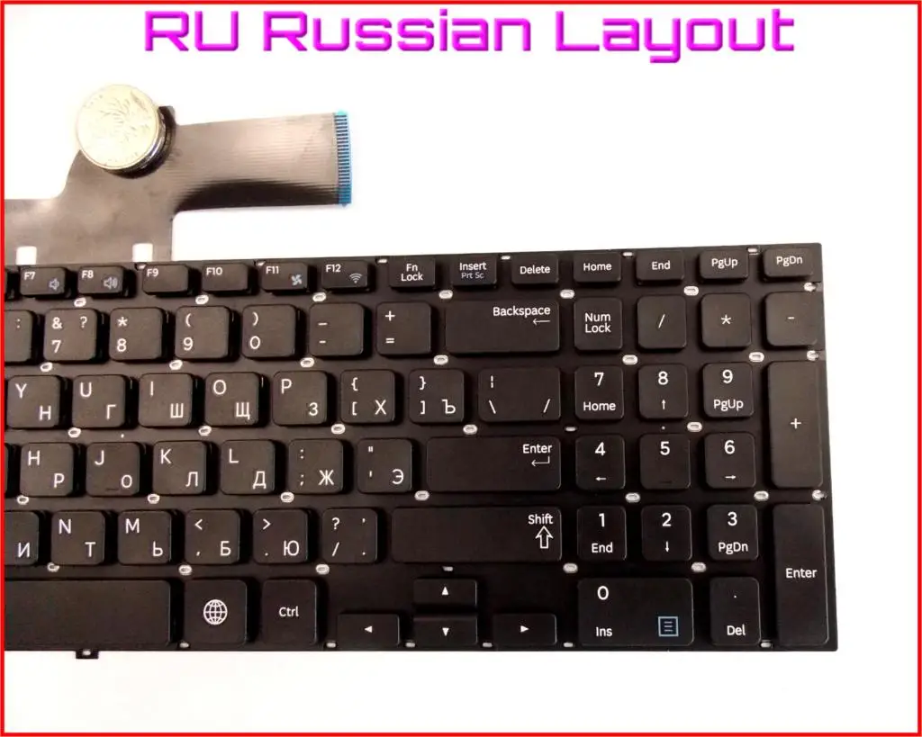 Новая клавиатура RU Русская версия для Samsung NP355E5C-A01US NP355E5C-A02US 355E5C-A01US 355E5C-A02US ноутбук