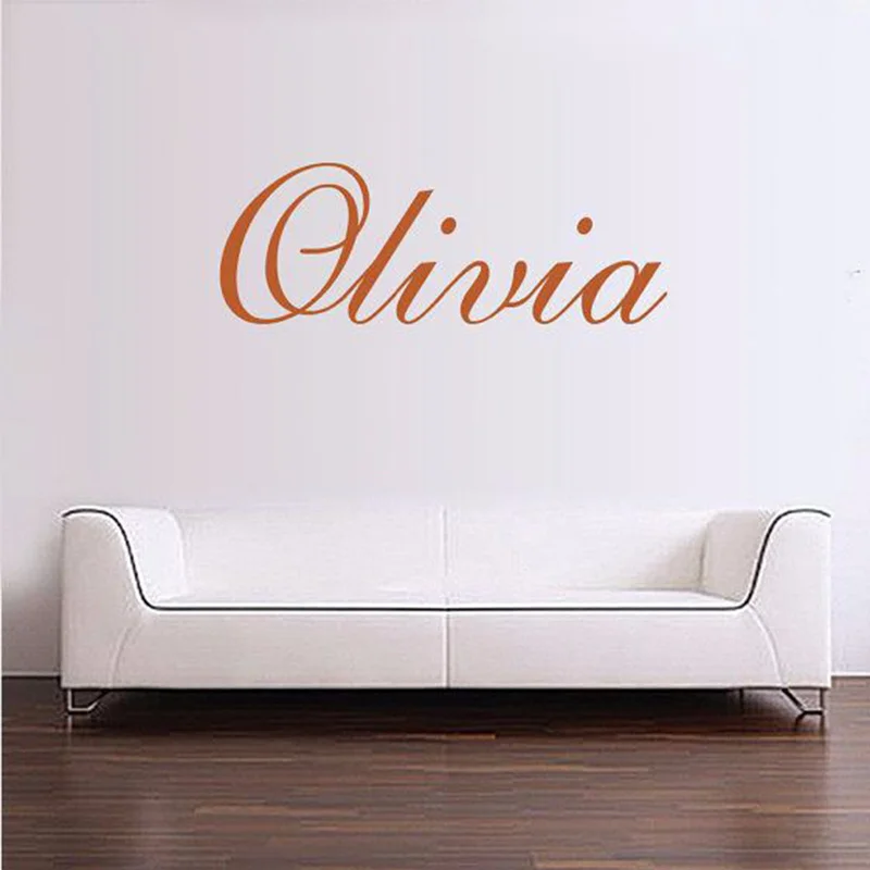 

Poster Name Wall Stickers Personalized Custom Waterproof Unique Customized Art Removeable Wallpapers For Livingroom Decor
