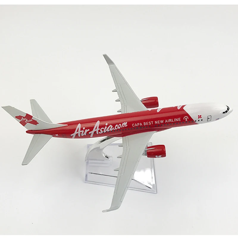 AirAsia Boeing 737 самолет 16 см металлический сплав литья под давлением 1:400 игрушечные модели самолетов для детей модель аэроплана MX22