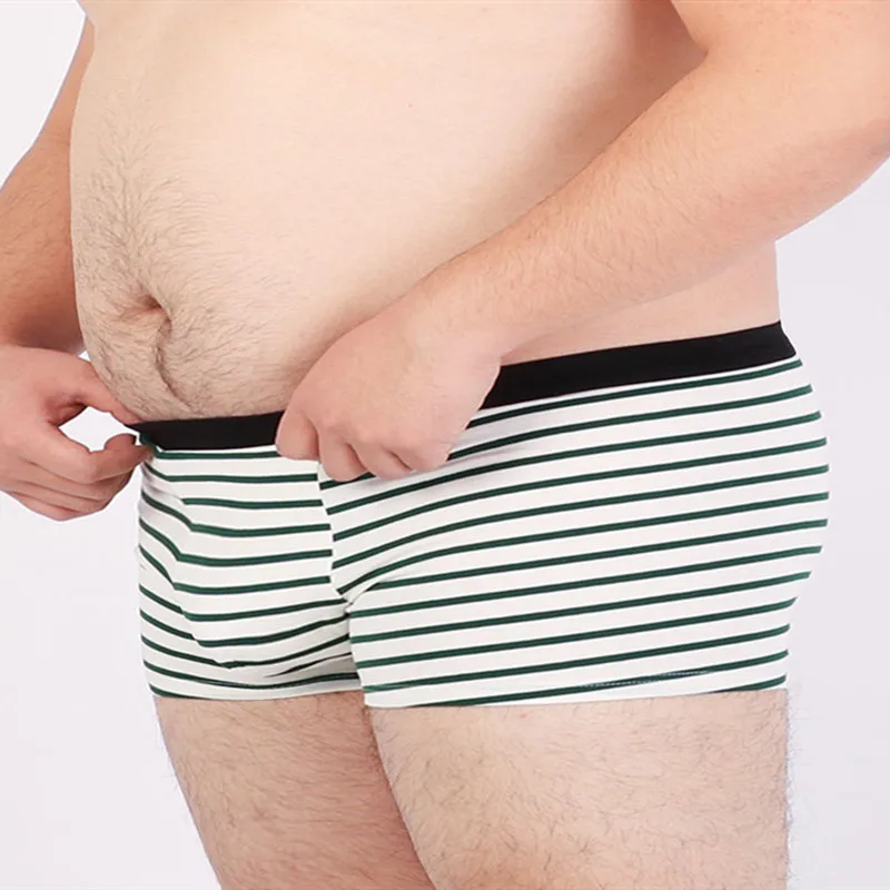 4 PCS/LOT 2019 New Arrival Male Cotton Underwear Men's Striped Boxers Sexy Underpants 11 Colors M L XL XXL 3XL 4XL Free Shipping