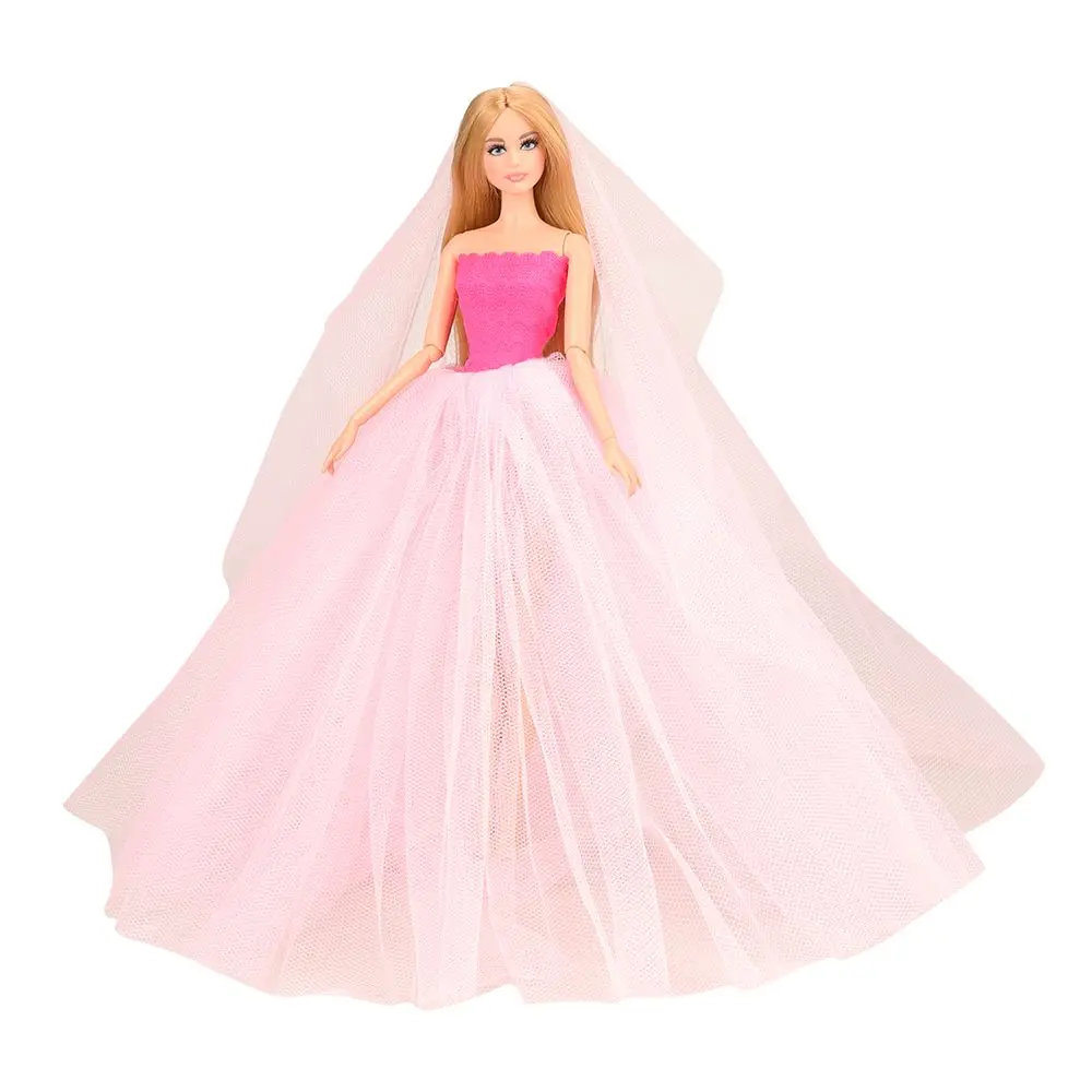 no doll Новейшая мода Принцесса Вечерние вещи для кукол разноцветные кукольная одежда для кукол Барби лучший подарок на день рождения - Цвет: no doll