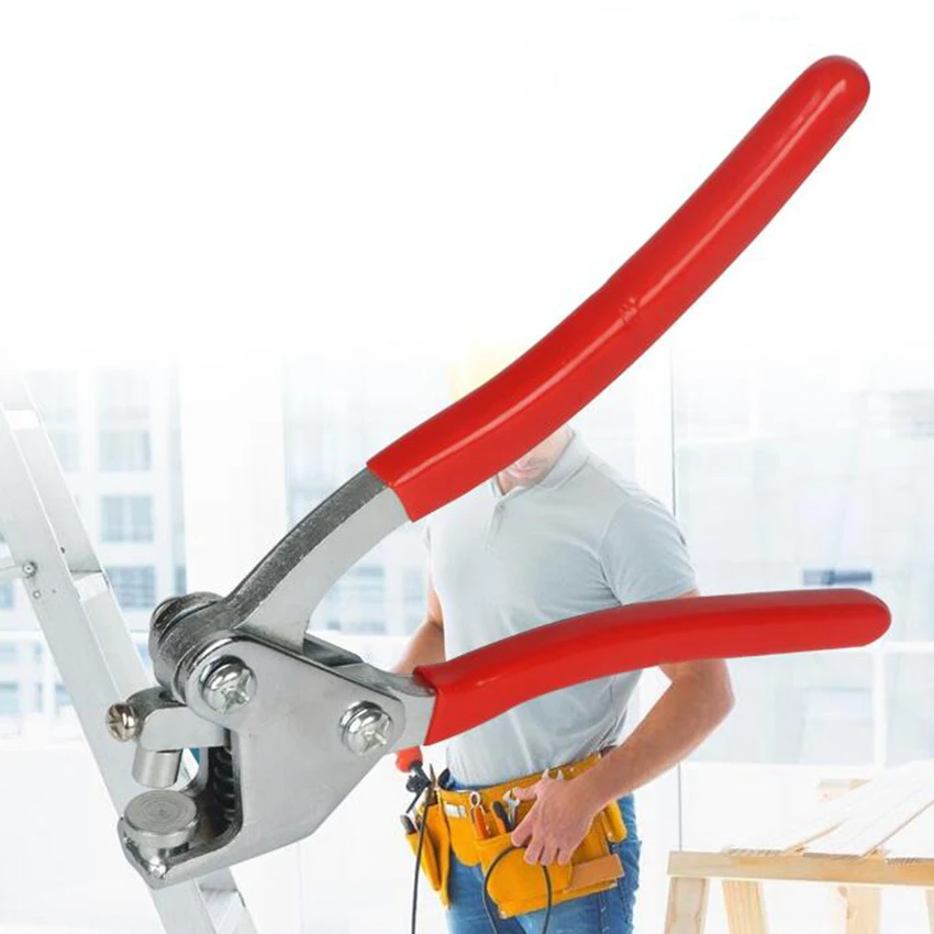 

Lead Seal Sealing Pliers Red Plastic Coated Handle Calipers straight handle with customized support