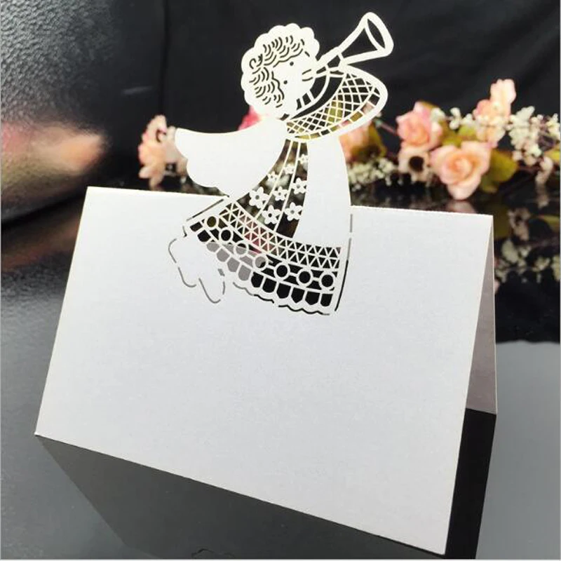 10 цветов 50 шт. фотография с изображением ангела|card birthday|wedding card messagewedding message |