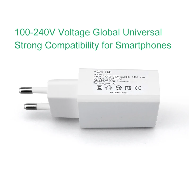 Зарядное устройство M. uruoi EU 5 V/1A USB AC для путешествий настенный адаптер питания