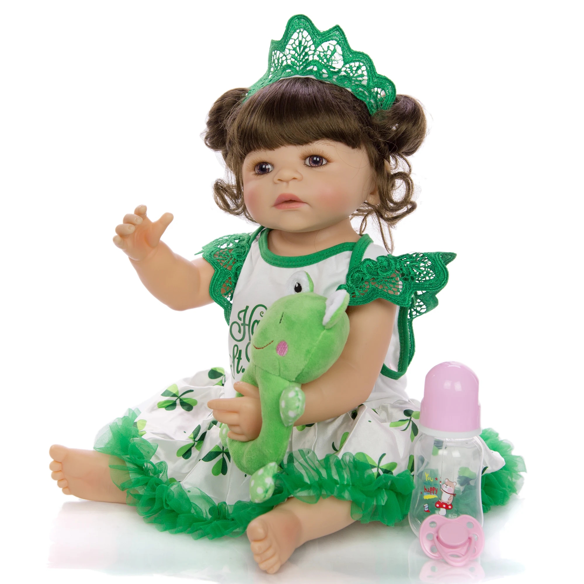 Модные 55 см куклы Reborn Baby силиконовые 22 дюйма реалистичные принцессы Bebe для детей
