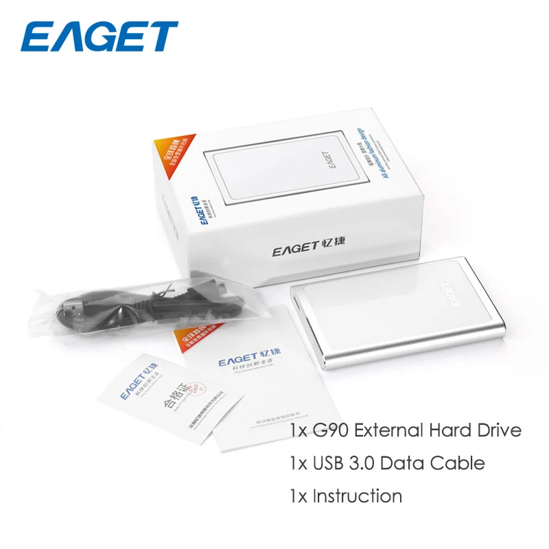 Eaget Meatal Exrernal жесткий Ddrive 1 ТБ USB 3 0 High Скорость диск 500 ГБ 2 HDD 5 для ноутбук Tablet PC