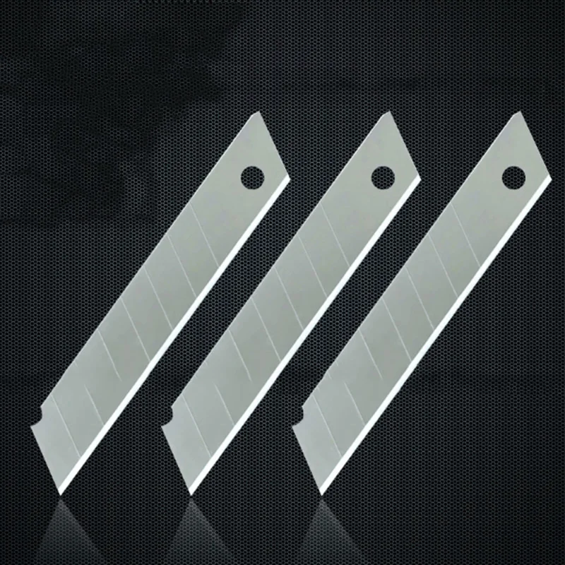 

10PCS/lot High Quality Blade Knife Portable 0.6MM Thickness Steel Utility Knife DIY Durable Art Cutter 100mm x 18mm