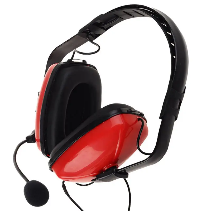 2 Pin шумоподавляющая гарнитура наушники с Ptt микрофоном для Walkie Talkie Kenwood Puxing Wouxun