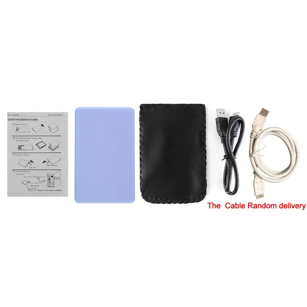 USB 3 0 SATA HDD Box 2 5 &quot2 ТБ Жесткий драйвер внешний корпус для хранения данных Передача