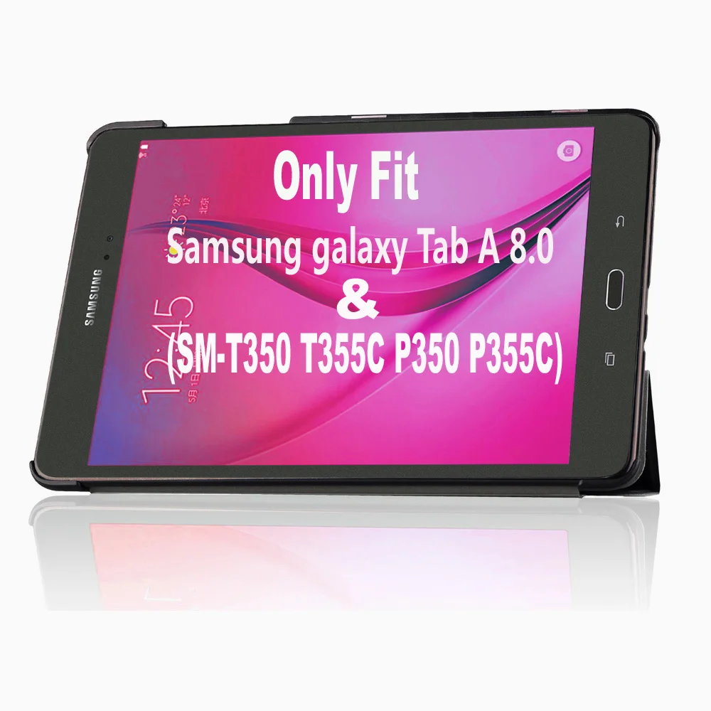 Съемный смарт чехол 2015 дюйма Tab A 8 0 ультратонкий Магнитный умный для Samsung SM T350 T355C