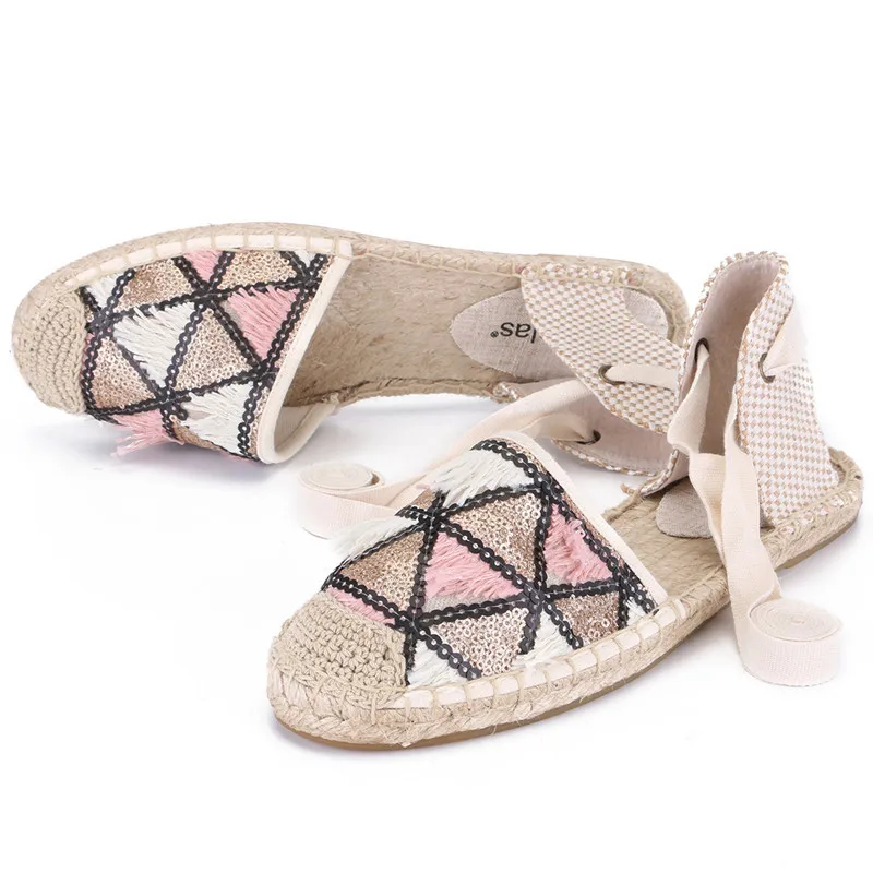 

2019 women summer causal sandals, flat espadrilles beach sandals