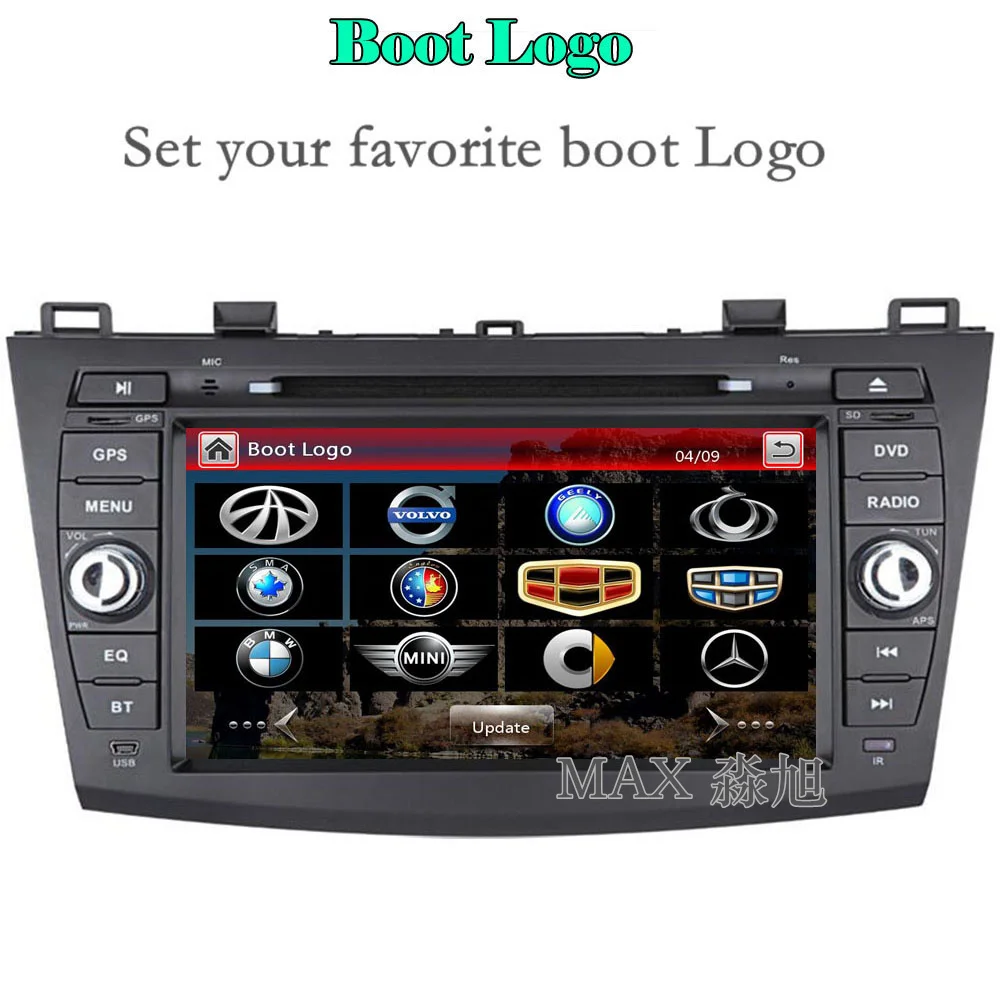 MAX 2 din 8 &quotАвтомобильный dvd плеер для Mazda 3 (3) 2010 2011 2012 2013 с автомобильным Радио RDS BT GPS