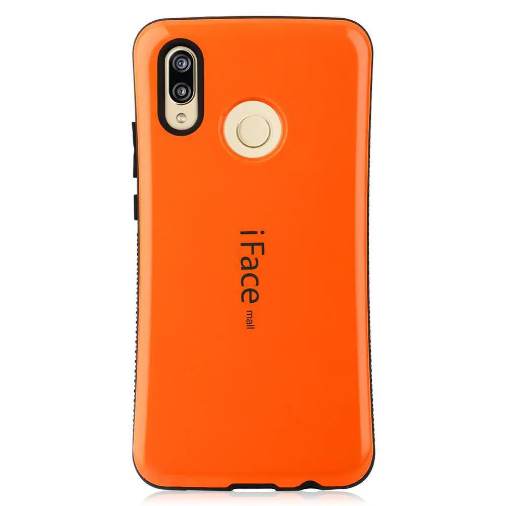 IFace Mall сверхпрочный чехол противоударный жесткий чехол для задней панели полная защита для huawei P20 Lite чехол для телефона противоударный чехол - Цвет: Оранжевый