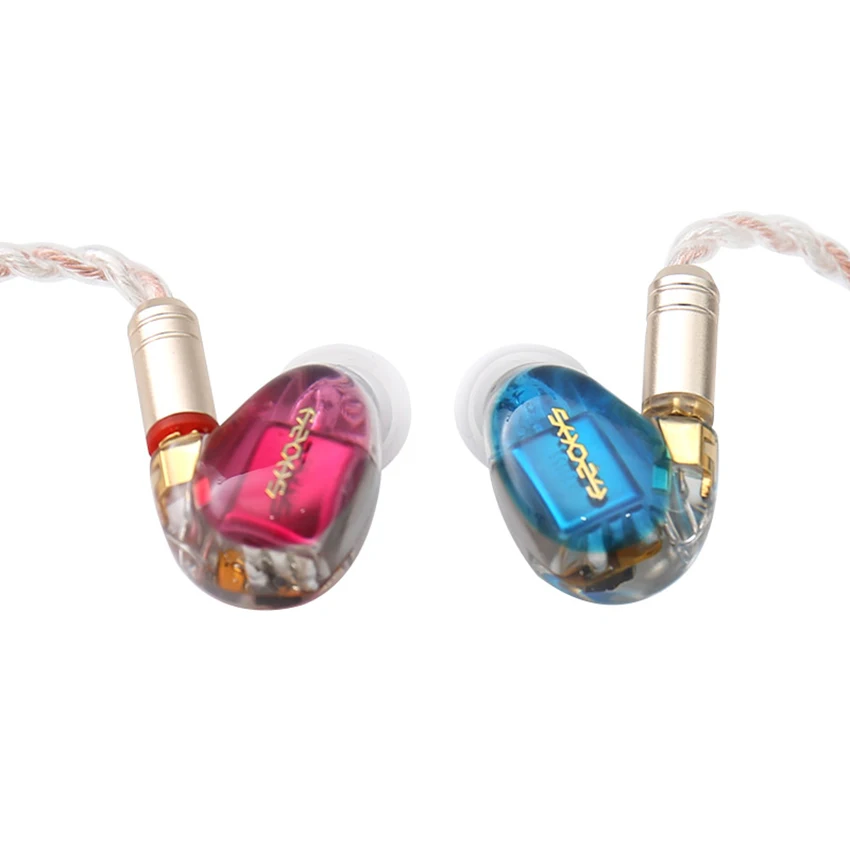 Наушники вкладыши SHOZY NEO CP красно синие 3BA Hi Fi индивидуальный монитор IEMs музыка DJ