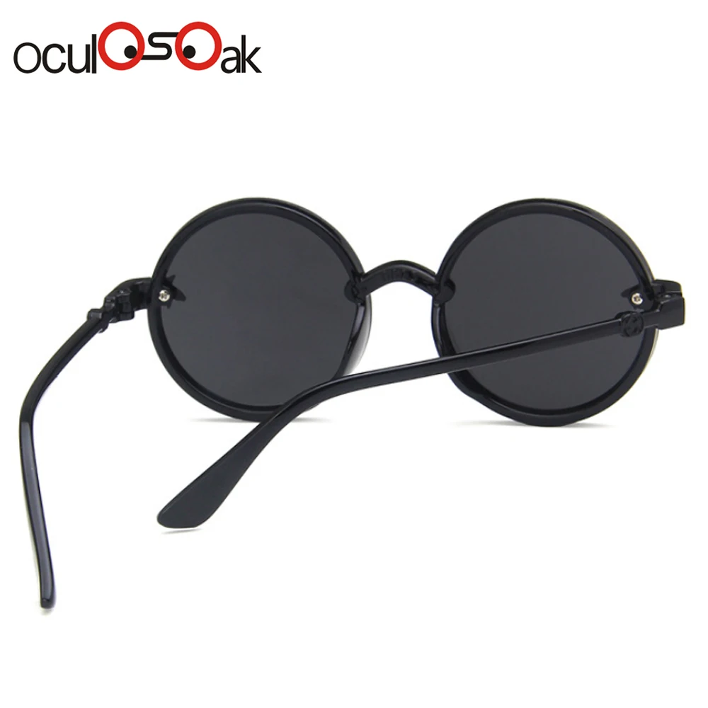 Oculosoak модные брендовые Детские солнцезащитные очки черные Ретро детские с УФ