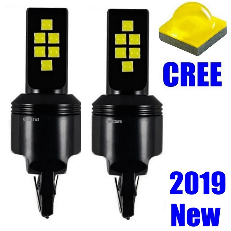 2 шт. автомобильные светодиодсветодиодный лампы T20 7443 W21/5W с чипом CREE|Сигнальная