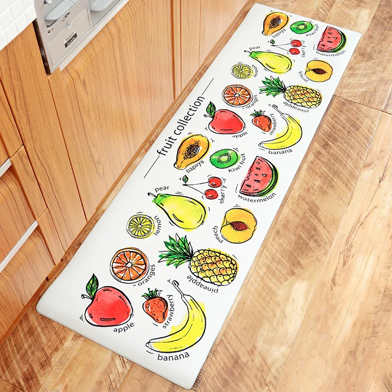Fruit Zeegle кухонный коврик для пола из ПВХ напольный коврик кухонные Противоскользящие коврики коврик для стола кухонный ковер коврики для гостиной ковер - Цвет: Fruit