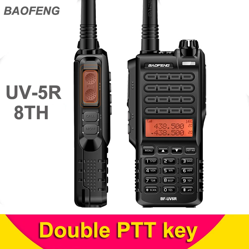 Новый Baofeng UV 5R 8th двухканальные рации портативный двухстороннее радио УКВ Dual Band BF