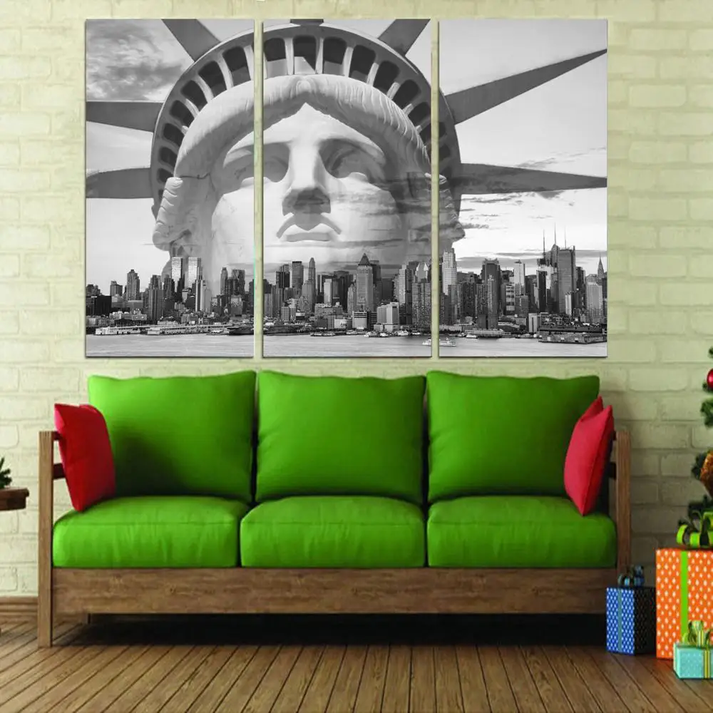 

Drop shipping 3 Panel printed painting Landscape painting Wall Art Picture Home Decoration Living Room Modern painting LS672
