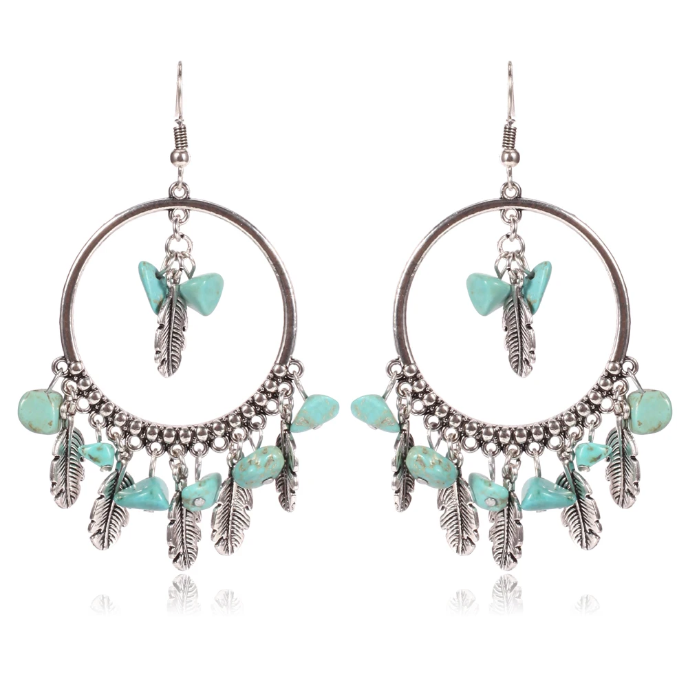 women tassel Turquoise Earrings Korean Fairy Pendant Earring brincos oorbellen boucle d'oreille aretes kolczyki orecchini donna |